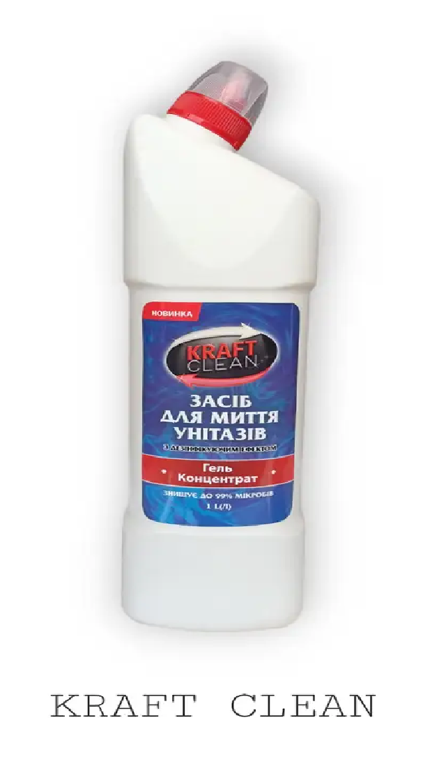 Засіб для миття унітазів "KRAFT CLEAN", 1л